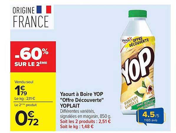 YOPlait YOP "Offre Découverte