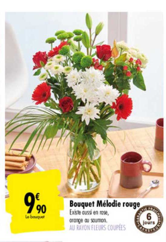bouquet mélodie rouge