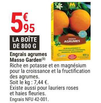 engrais agrumes masso garden
