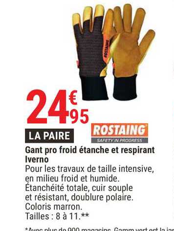 gant pro froid étanche et respirant iverno rostaing