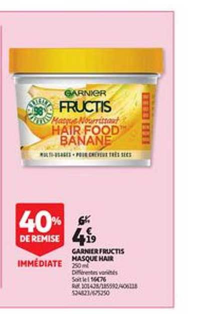 Garnier Fructis Masque Hair 40% De Remise Immédiate