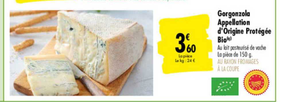 gorgonzola bio appellation d'origine protégée