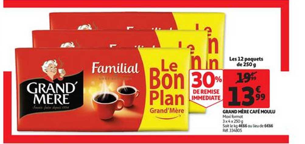grand mère café moulu 30% de remise immédiate