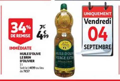 huile d'olive le brin d'olivier 34% de remise immédiate
