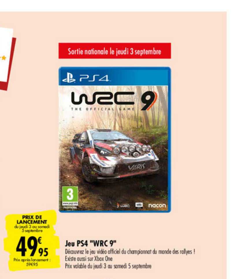 jeu ps4 wrc 9