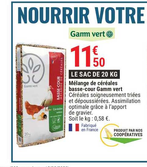 mélange de céréales basse cour gamm vert