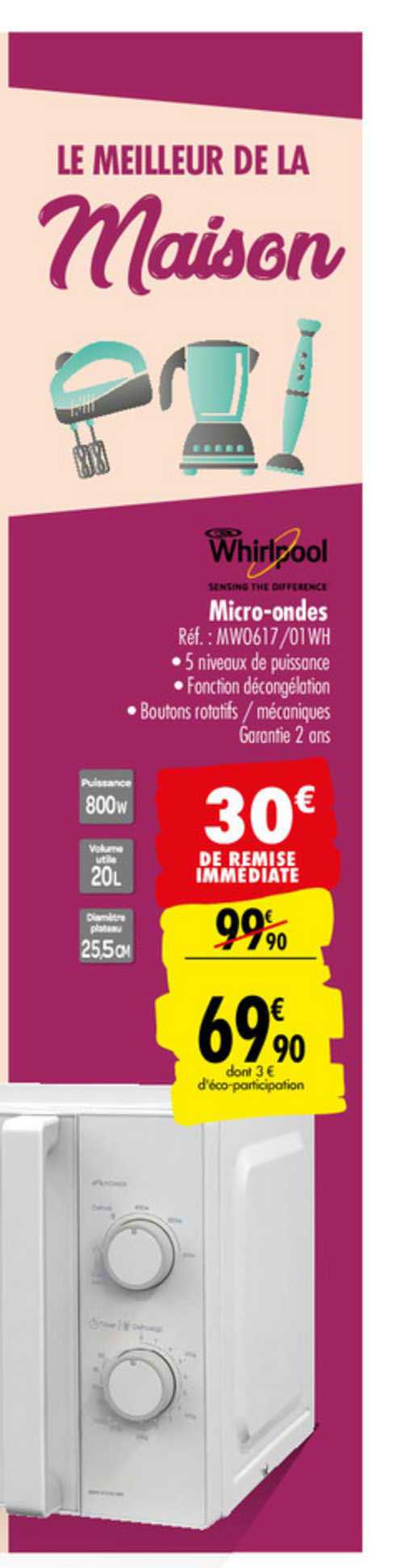 micro ondes whirlpool