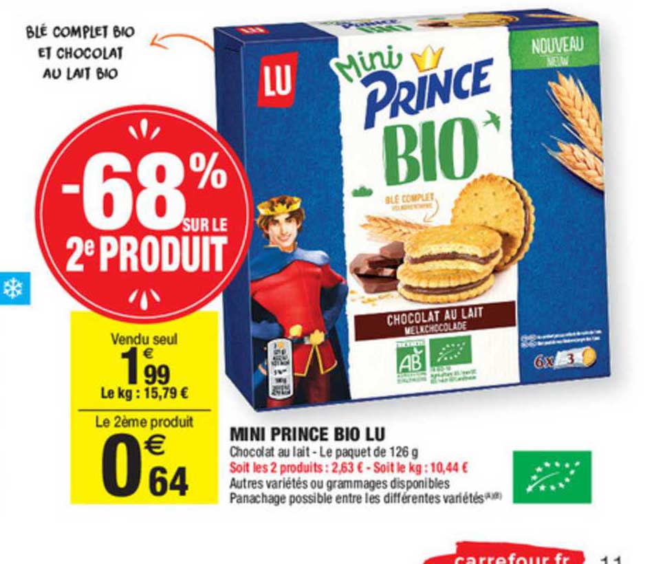 Mini Prince Bio Lu  -68% Sur Le 2e