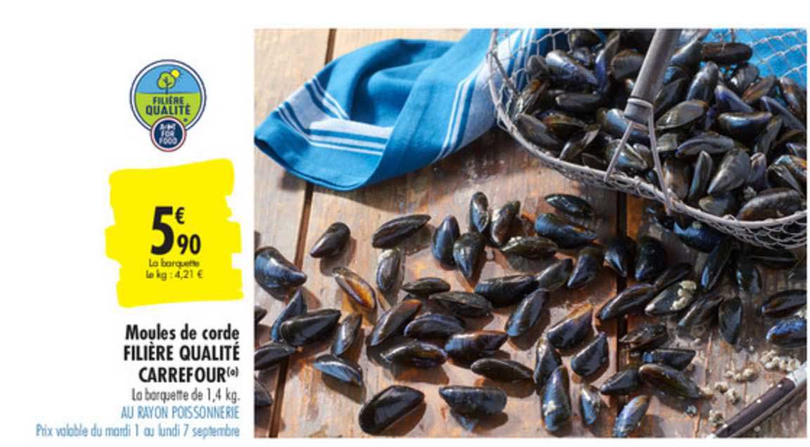 Moules De Corde Filière Qualité Carrefour