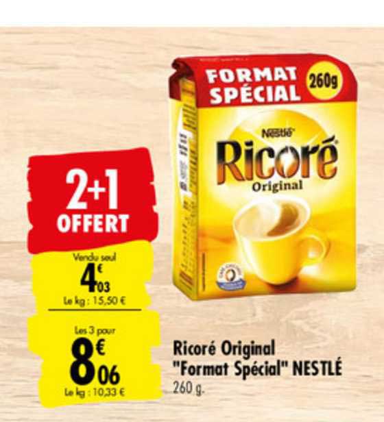 ricoré original format spécial nestlé 2+1 offert