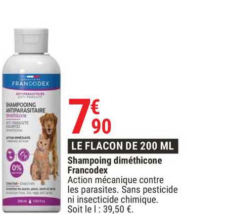 shampoing diméthicone francodex