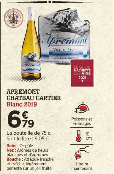 Apremont Château Cartier Blanc 2019