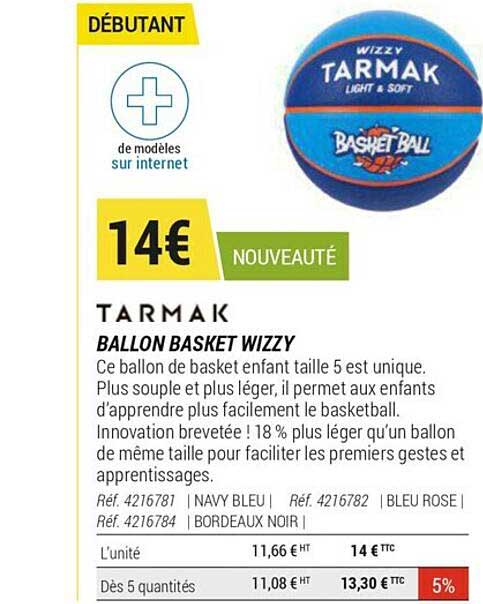 Ballon Basket Wizzy Tarmak