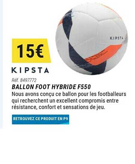 Ballon Foot Hybride F550 Kipsta
