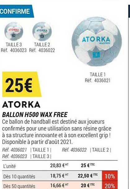 ballon h500 wax free atorka