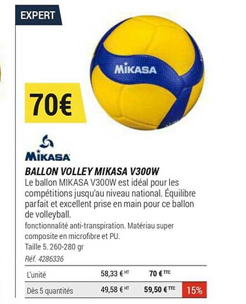 ballon volley mikasa v300w