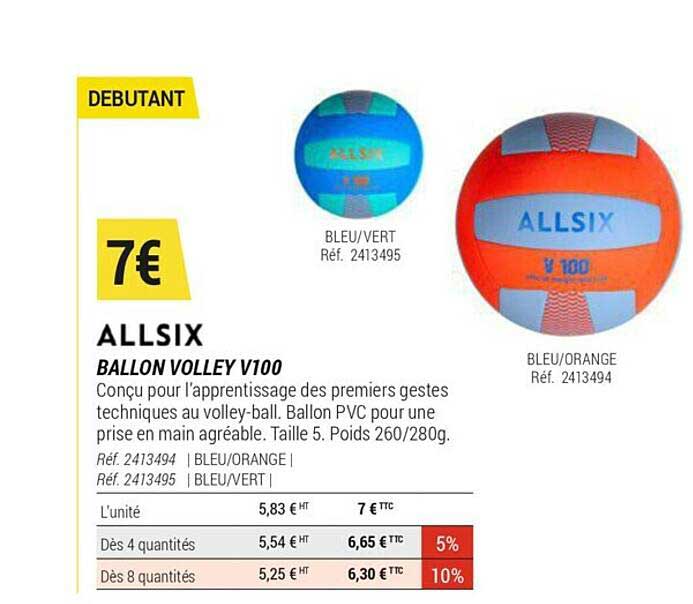 Ballon Volley V100 Allsix