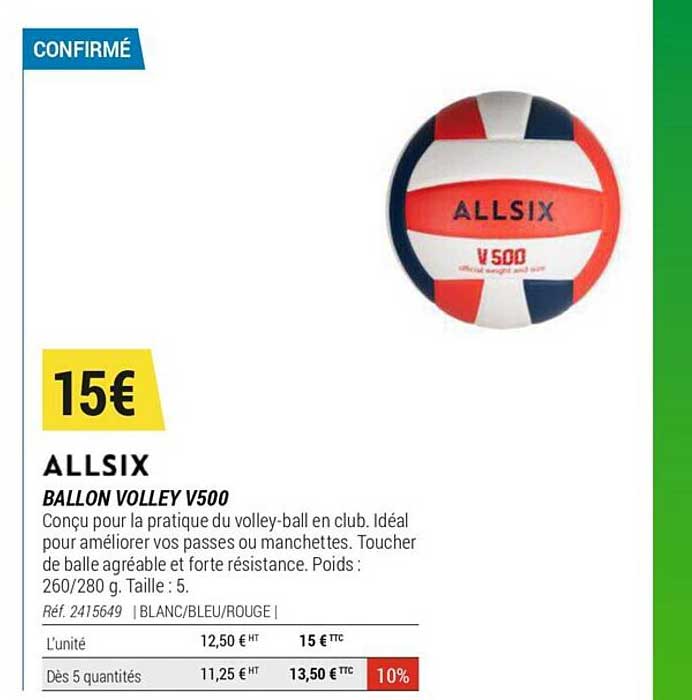 Ballon Volley V500 Allsix