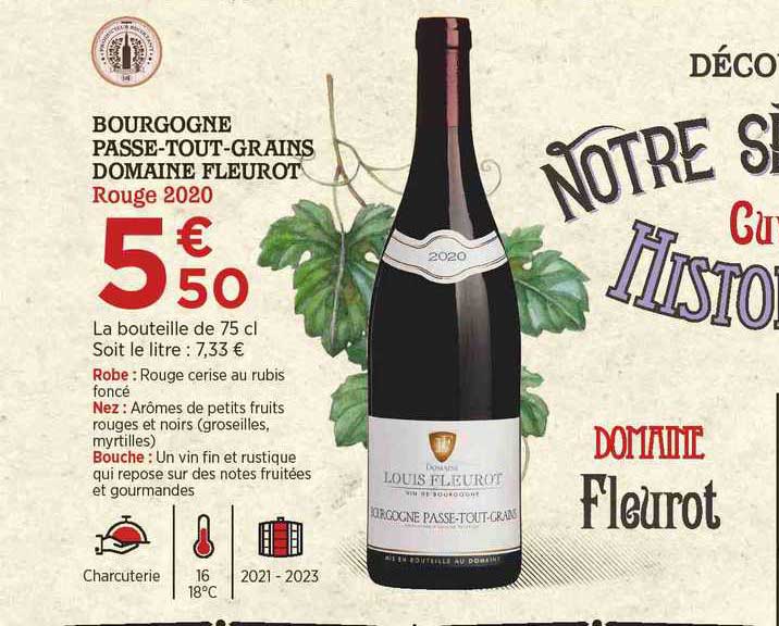bourgogne passe-tout-grains domaine fleurot rouge 2020