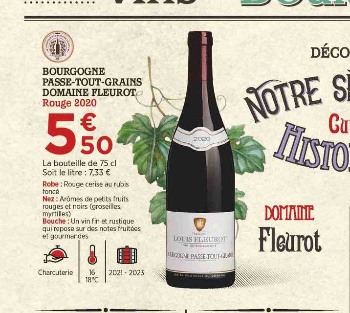 bourgogne passe-tout-grains domaine fleurot rouge 2020