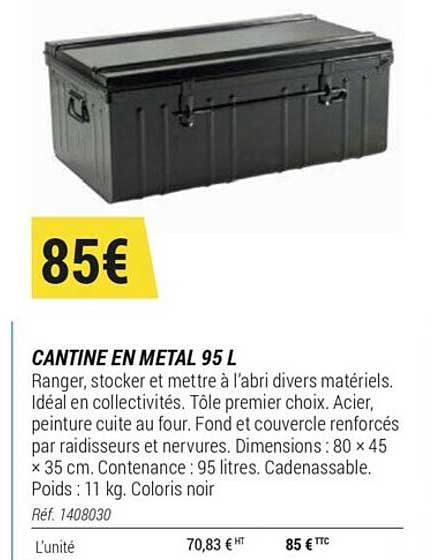 Cantine En Metal 95 L