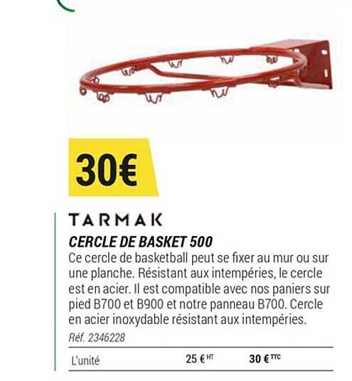 cercle de basket 500 tarmak