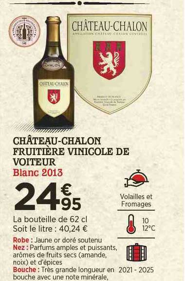 château-chalon fruitière vinicole de voiteur blanc 2013