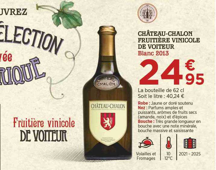 château-chalon fruitière vinicole de voiteur blanc 2013