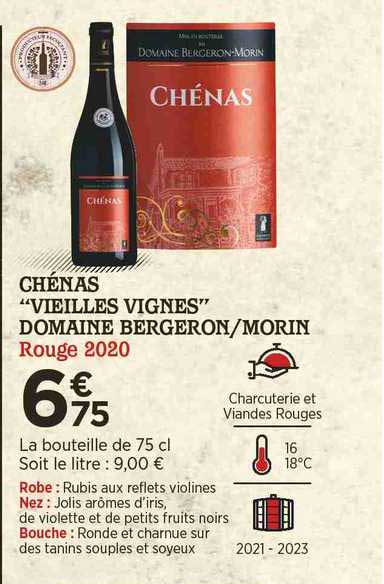 chénas "vieilles vignes" domaine bergeron-morin