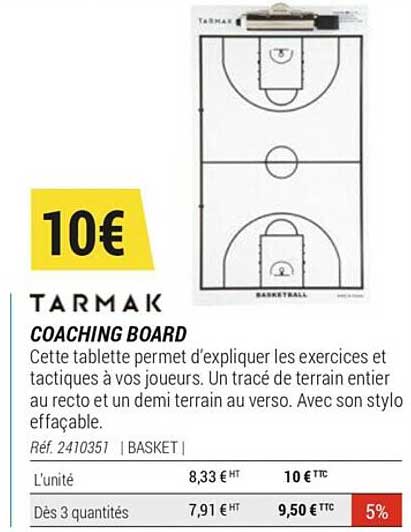 coaching board tarmak
