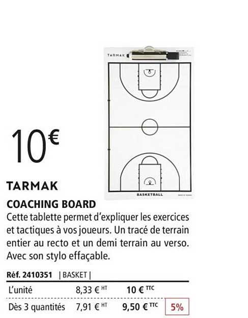 coaching board tarmak