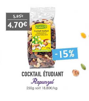 Cocktail étudiant Rapunzel