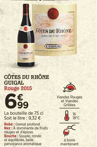 Côtes Du Rhône Guigal Rouge 2015