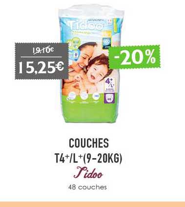 couches t4+-l+(9-20kg) tidoo