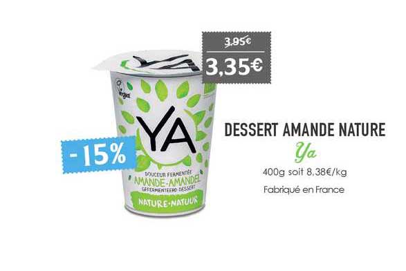 Dessert Amande Nature Ya
