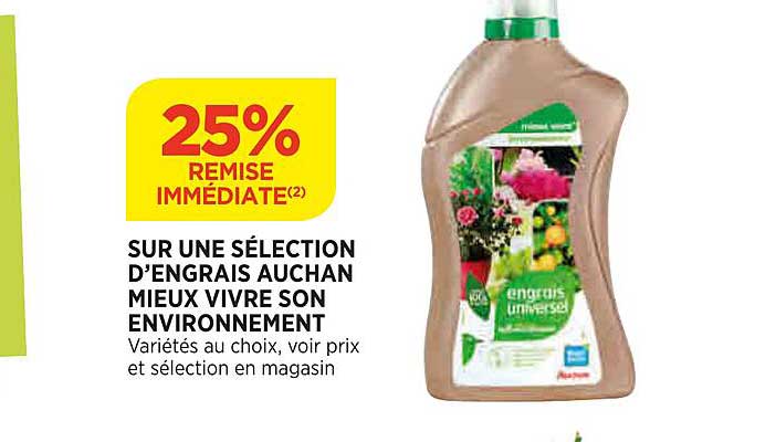 engrais auchan mieux vivre son environnement