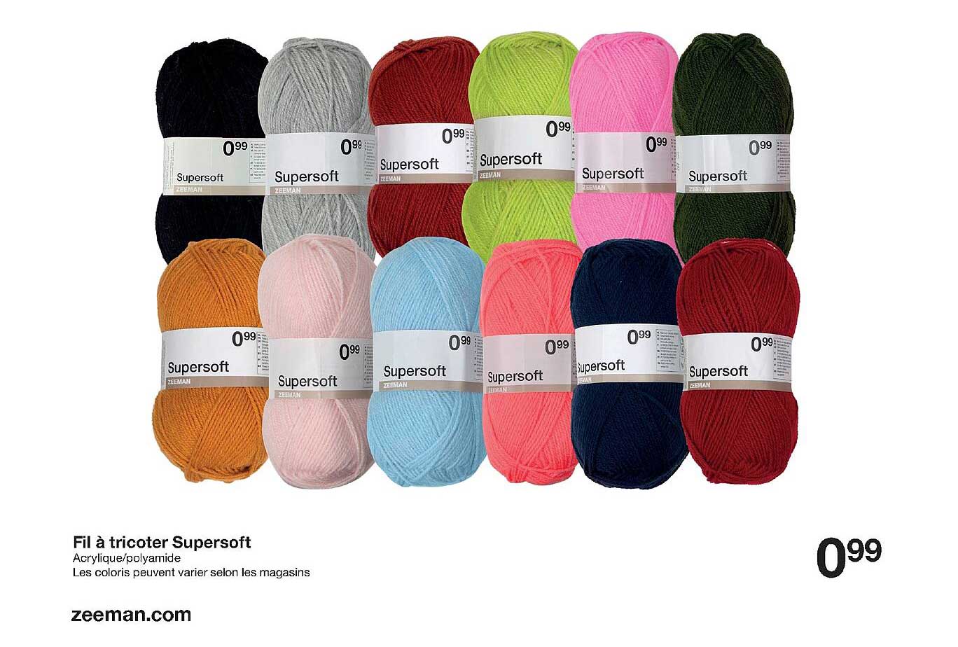 fil à tricoter supersoft