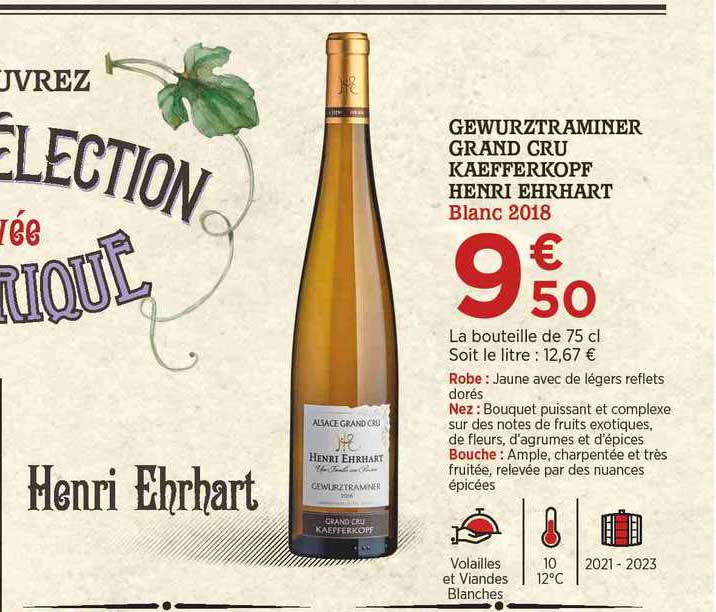 gewurztraminer grand cru kaefferkopf henri ehrhart blanc 2018