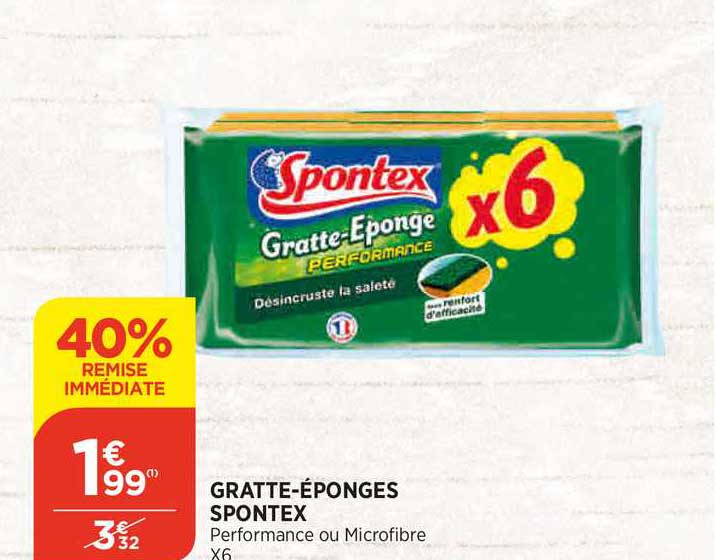 gratte-éponges spontex