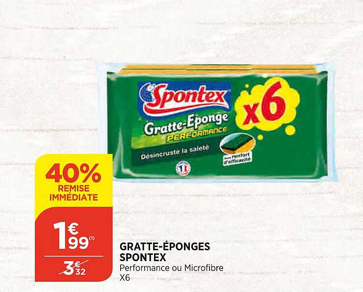 gratte-éponges spontex