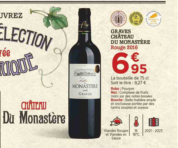 graves château du monastère rouge 2016