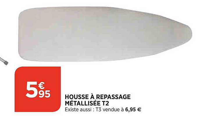 housse à repassage métallisées t2