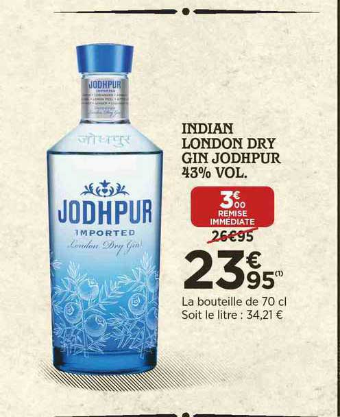 indian london dry gin jodhpur 43% vol.