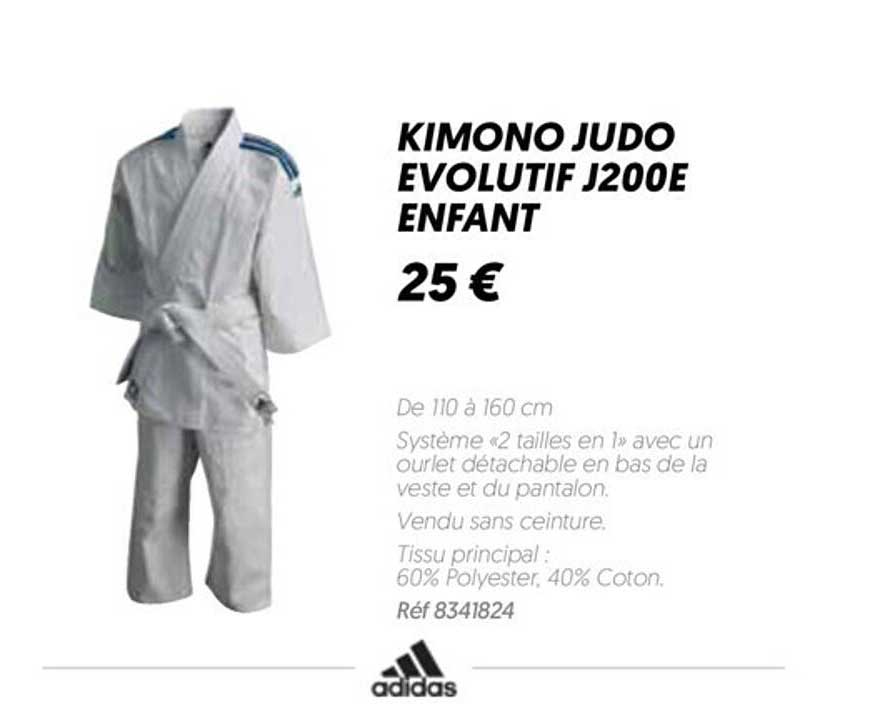 Kimono Judo évolutif J200e Enfant Adidas
