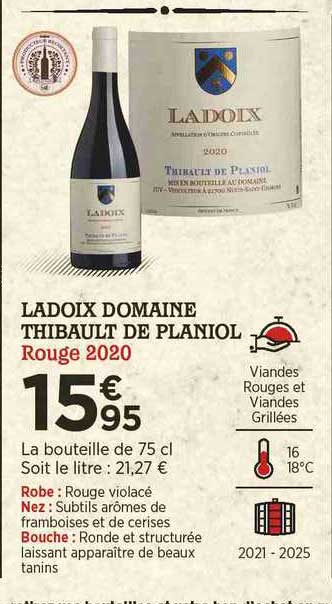 landoix domaine thibault de planiol rouge 2020