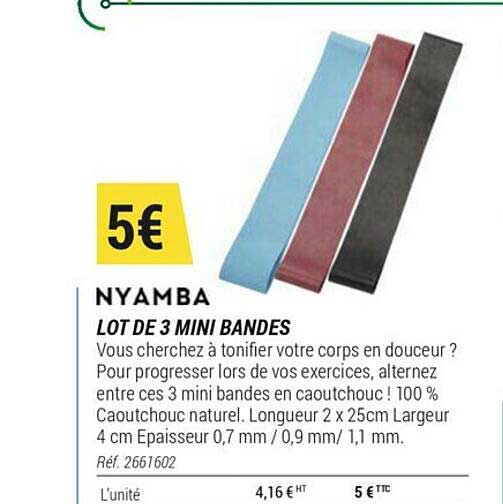 lot de 3 mini bandes nyamba