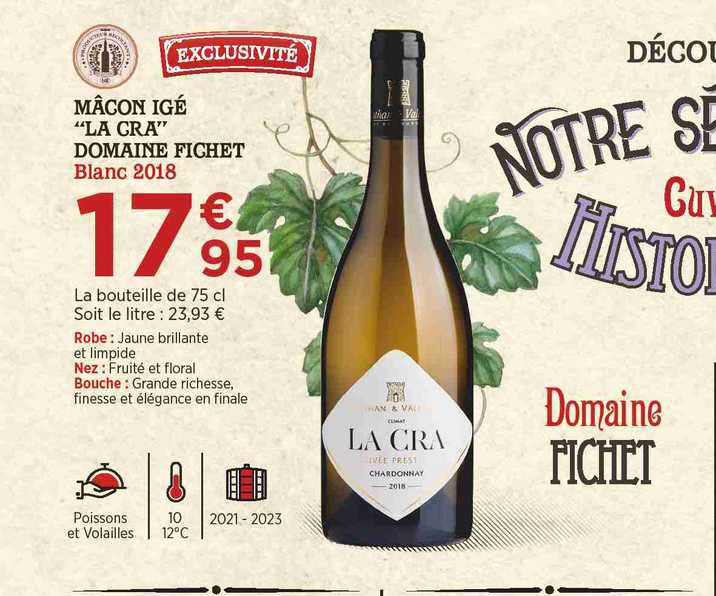 mâcon igé "la cra" domaine fichet blanc 2018
