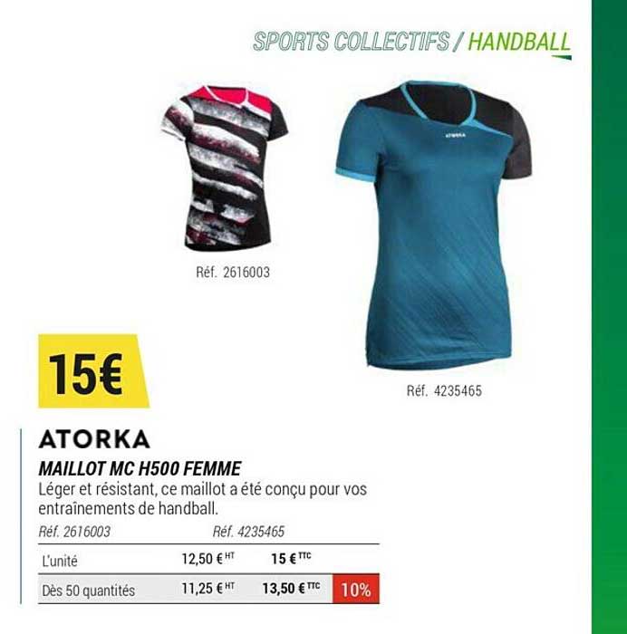 Maillot Mc H500 Femme Atorka