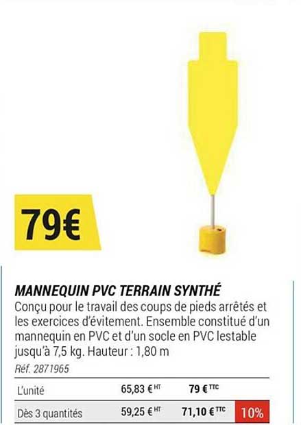 Mannequin Pvc Terrain Synthé