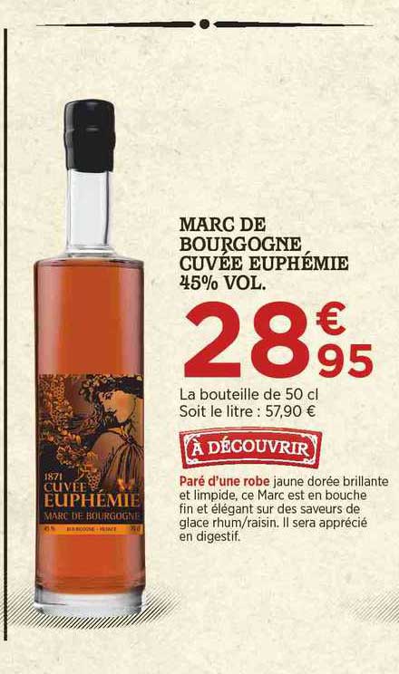 marc de bourgogne cuvée euphémie 45% vol.